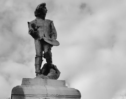 Ville de Nancy - Statue de Claude Gellée par Rodin à  la Pépini&eagrave;re