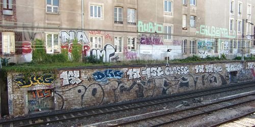 Ville de Nancy Rails et graffitis