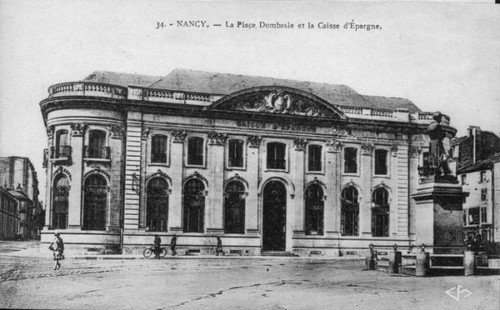 Ville de Nancy - Carte postale de la place Dombasle