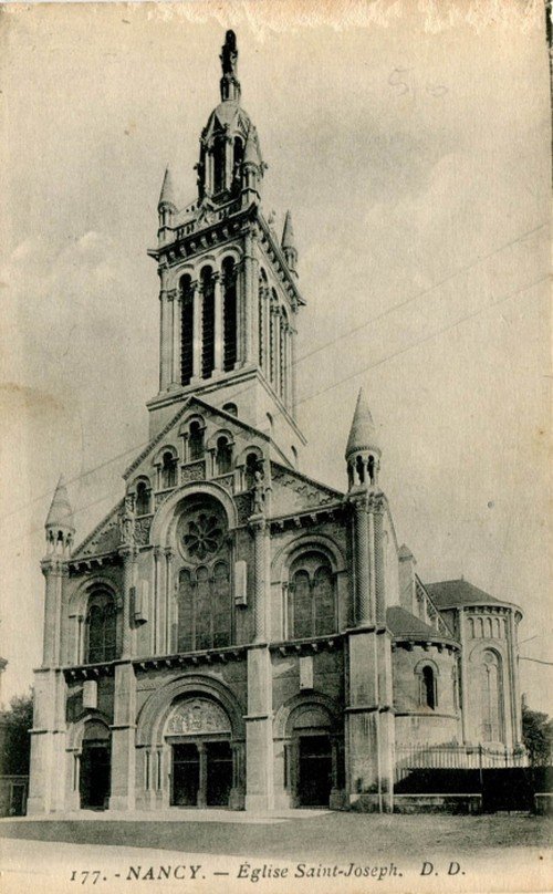 Ville de Nancy - Carte de postale de l'église Saint-Joseph