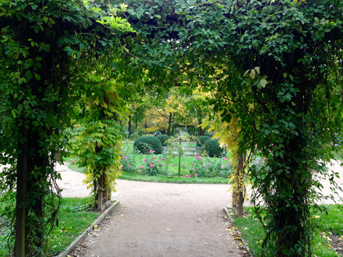 Ville de Nancy - L'entrée de la roseraie