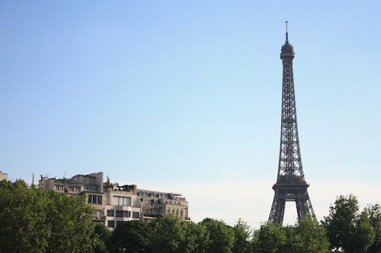 Paris vu des Bateaux-Mouches -  La tour Eiffel