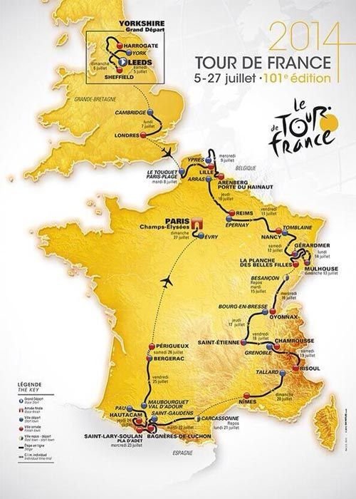 Ville de Nancy - Tracé du Tour de France 2014
