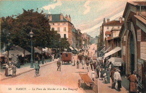 Ville de Nancy - Carte postale du marché de Nancy