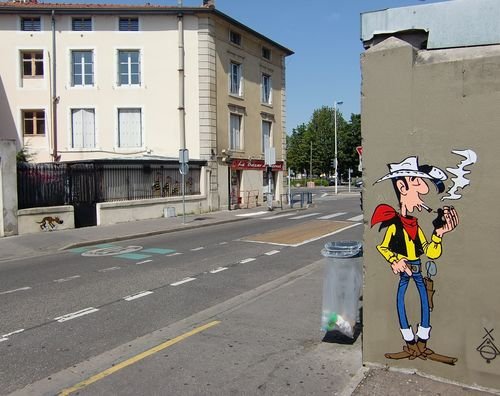 Ville de Nancy - Street Art Lucky Luke