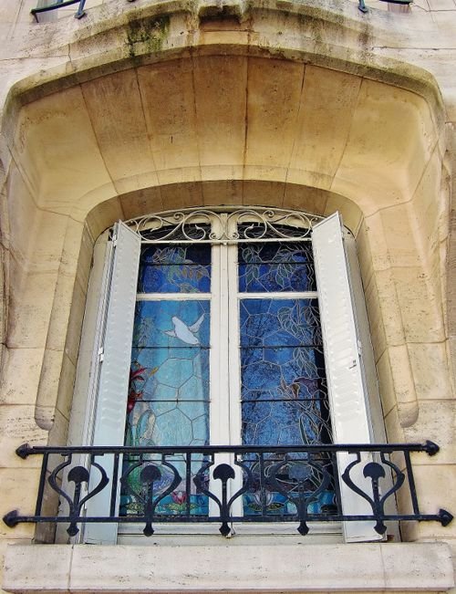  Ville de Nancy - Fenêtre Art Nouveau rue Jeanne d'Arc